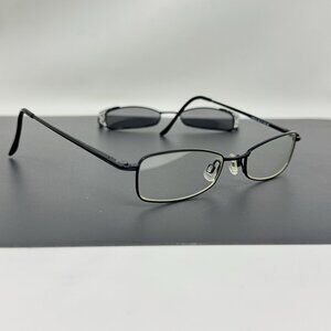 Easy Clip P6012 Eyeglasses Frames Black  Polarized Clip On Sunglasses P 6012 90